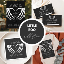 Little Boo Is Almost Due Halloween Baby Shower Col