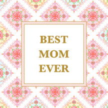 Sweet Pink Floral Diamond Pattern