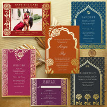 Mid Century Marigold | Wedding Invitation Suite