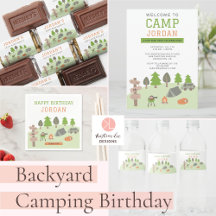 Backyard Camping Birthday Boys Party
