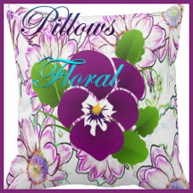 Elegant Trendy Floral Blooms Pillow Home Decor