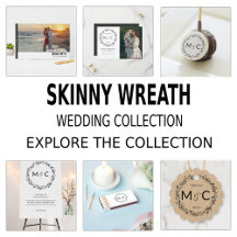 Rustic Wreath Initsials Wedding Collection