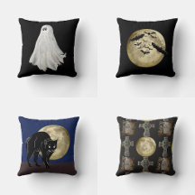 Throw Pillows With Halloween Themed Designs 