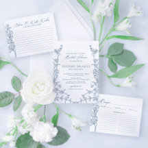 French Blue Chinoiserie Bridal Shower