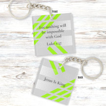 Bible Verse Acrylic Keychain