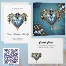 Beautiful noble blue heart.