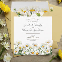 Casual Country Wedding Daisy Floral