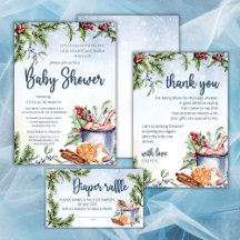 Cozy Winter Hot Cocoa Snowly Baby Shower