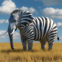 Elephant's Zebra Disguise
