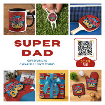 Super Dad Mustache Modern Grunge Father's Day