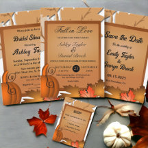 Elegant Terracotta Pumpkin Fall Wedding Collection