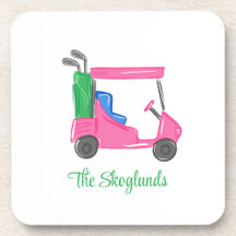 Pink Golf Cart