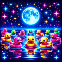 Rubber Ducky: Whimsical Adventures Shower Curtains