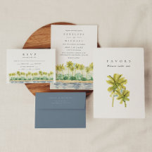 Destination Wedding   Tropical Palm Trees Beach