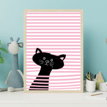 Peekaboo! Cute Black Cat