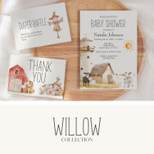 Willow • Soft Watercolor Farm Animals Baby Suite