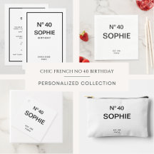 French Chic No 40 - 40th Birthday Collection