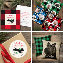Scottie Dog and Buffalo Plaid Holiday
