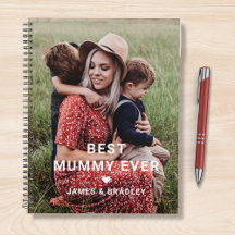 Cute Best Mummy Ever Heart Mother's Day Photo