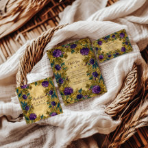 Botanical Grape Mardi Gras Masquerade