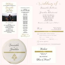 Elegant Ivory and Gold Wedding