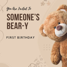 Bear-y First Birthday