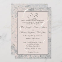 Champagne Pink and Gray Marble Wedding Suite