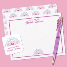 Cute Pink Boho Rainbow