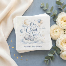 On Cloud Nine Boy Baby Shower Collection