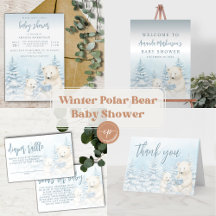 Winter Polar Bear Baby Shower
