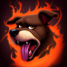 Agenda Chien Brun En Feu