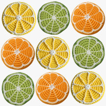 Crochet Citrus Slices