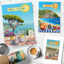 Italy & Spain Illustrated Holiday Prints