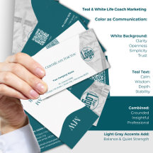 Life Coach Teal & White Branding Package