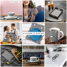 Geometric Circles and Squares Pattern