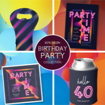 Girly Neon Party Time Birthday Suite