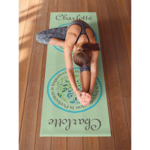 Yin Yang Yoga Mats in Pale Green and Olive