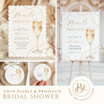 Pearls & Prosecco Gold Bridal Shower