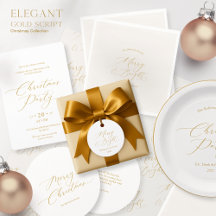 Elegant Gold Script Christmas Collection