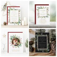 Botanical Christmas   Holiday Wedding Collection
