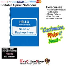 Spiral Notebooks (Customizable)