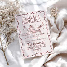 Burgundy Cocktails and Cowgirls Collection