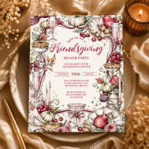 Romantic Coquette Friendsgiving Dinner