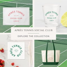 Après Tennis Social Club Green & Pink Crest