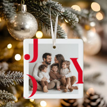 JOY Christmas   Personalized Holiday Photo