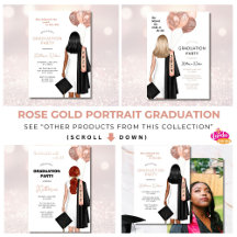 Rose Gold Girly Balloon 2024 Graduation Suite