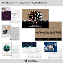 Premium Foil-Accented Business Holiday Cards
