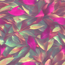 Beautiful Iridescent Leaves Pattern