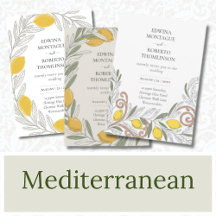 Mediterranean Wedding Invitations