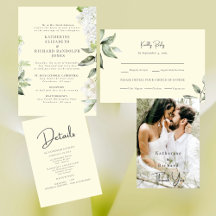 Yellow White Hydrangea Wedding Suite